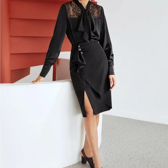 MOTF PREMIUM GATHERED RUFFLE SKIRT - Picture 7 of 7